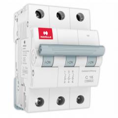 Havells Euro-II 16A Three Pole C Curve MCB, DHMGCTPF016