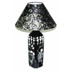 Aadhya Creations DB Party Time Black Texture Table Lamp, AC13BL020