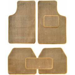 G-King Beige Fabric Rubber Car Foot Mat Set For Maruti Suzuki Swift 2017