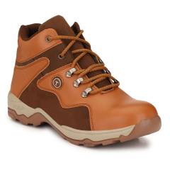 Timberwood TW24Tan Steel Toe Tan Safety Shoes, Size: 6