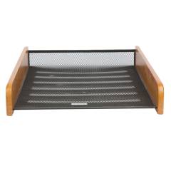 Callas Wooden and Punched Metal Letter/File Tray, LD 58-15