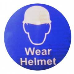 ITE 1x1 ft Reflective Wear Helmet Sign Board