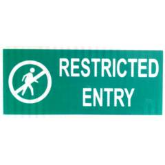 ITE 1x0.5 ft Retro Reflective Restricted Entry Sign Board