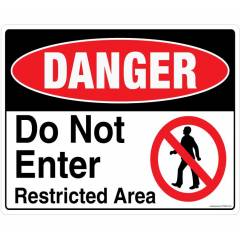 Safety Sign Store Danger: Do Not Enter Sign Board, FS806-A3V-01