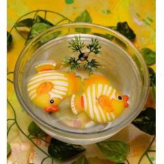Riflection Yellow Big Fish Shaped Floating Candles, 1465 (Pack of 2)