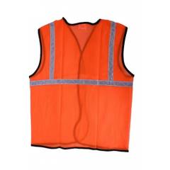 KT Orange Safety Reflective Jacket with 1 Inch Tape (Pack of 10)