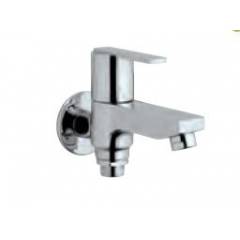 Jaquar Stainless Steel Finish Fonte Two Way Bibcock With Wall Flange, FON-40041