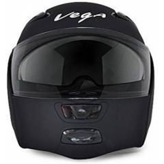 Vega Boolean Black Full Face Helmet, Size (Medium, 580 mm)