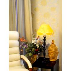 Tucasa Table Lamp with Fringe Shade, LG-104, Weight: 800 g