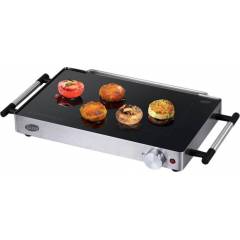 Glen 800W Black & Silver Glass Grill Electric Tandoor, GL 3035