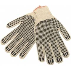 SuperDeals Brown with Black Dotted Hand Gloves, SD118 (Pack of 5)