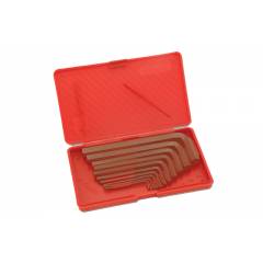 Taparia 10 Pieces Brown Finish Allen Keys Set in Hanger Packing, AKHI-10 (Pack of 5)