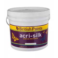 British Paints 20kg Super White Acri-Silk Acrylic Distemper, GR-II