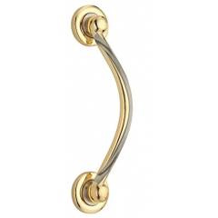 Spider 10 Inch Brass On Rose Pull Handle, BPR310G (Pack of 2)