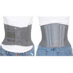KS Care Grey Comfortable Lumbar Sacro Belt, KS-2009-M, Size: Medium