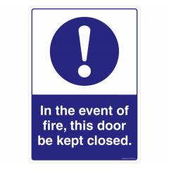 Safety Sign Store Event of Fire Sign Board, FE509-A3PC-01