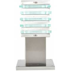 Glow Fixtures Metal And Glass Garden Gate Light Fixture, GL612ABD