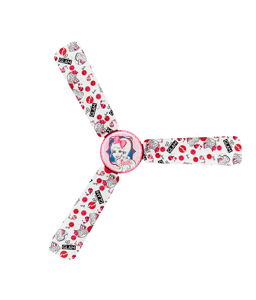 Buy Usha 320rpm White Pink Kids Glam Barbie Ceiling Fan