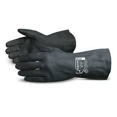 Ufo Neoprene Chemical Resistant Black Safety Gloves, Size: M