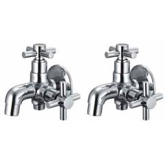 Snowbell Corsa Brass Chrome Plated 2 in 1 Bibcock (Pack of 2)