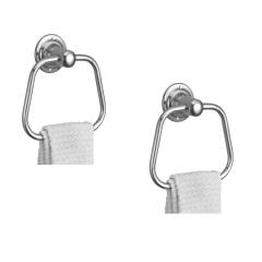 Kamal Stainless Steel Triangular Towel Ring, ACC-1101-S2 (Pack of 2)