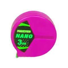 Freemans Nano Pink Steel Tape Rules without Lock, Length: 3 m, Width: 13 mm