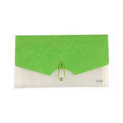 Saya SY013 Light Pink Cheque Book Expanding Folder Vibrant, Weight: 88.7 g (Pack of 5)