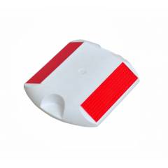 KTA White Stud with Red Reflector