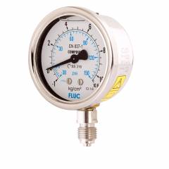 FLUC 0 to 100 psi Pressure Gauge, F63-GFS-S-L-13-L