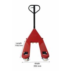 Godrej GPT 2500 NT Hand Pallet Truck with Tandem PU Rolls, Load Capacity: 2500 kg