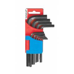 Taparia 10 Pieces Black Finish Allen Key Set in Hanger Packing, KHI 10 V