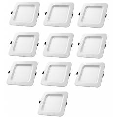 Aaditya ADIPSQR16-10 16W Square LED Panel Light (Pack of 10)