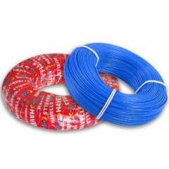 Havells 6 Sq mm Life Line Plus S3 FR Heat Resistant Blue Cable, WHFFDNBL16X0, Length: 180 m