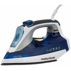 Morphy Richards 2000W White & Blue Super Glide Steam Iron