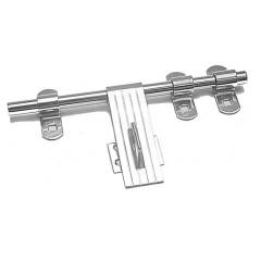 SmartShophar 10 Inch Stainless Steel Silver Rider Door Aldrop, 64834-SDA-SS10