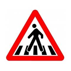 Asian Loto 3 mm Traffic Sign Pedestrian Crossing Traffic Sign, ALC-SGN-32-900
