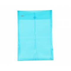 Saya Tr. Blue Vertical Button Envelope, Dimensions: 255 x 18 x 410 mm, Weight: 700.5 g (Pack of 12)