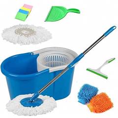 GTC 360 Degree Spin Mop with 2 Microfiber Heads