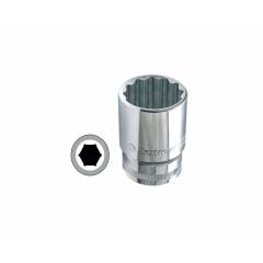 Eastman 1/2 inch Drive BI-HEX Sockets, CRV, E-2201B, 15mm (Pack of 10)