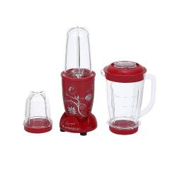 Wonderchef Nutriblend 400W Red Hand Blender with 3 Pieces Jars