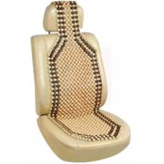 G-King Wood Beige Car Bead Seat For Maruti Suzuki Baleno