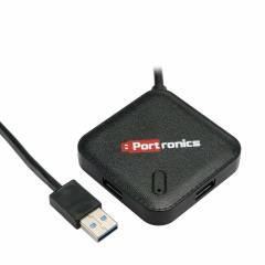 Portronics M Port 34 Silver Hub with 4 USB 3.0 Port, POR 697
