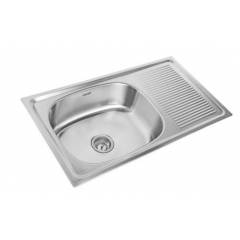Neelkanth NK-SBSD21G Glossy Single Bowl Single Drain Board Stainless Steel Sink