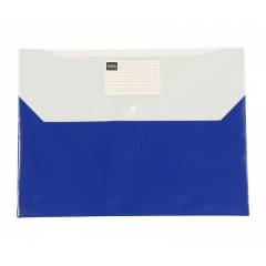 Saya DR Blue Double Pocket Document Bag, Dimensions: 340 x 15 x 360 mm, Weight: 735.5 g (Pack of 12)