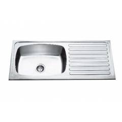Jayna Jupiter SBSD 04 Glossy Sink With Drain Board, Size: 45 x 20 in