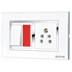 B-Five Shine 12 Module Cover Plate, B-068S (Pack of 10)