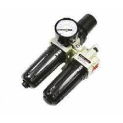 Akari 1/4 Inch AC Series FRL with Gauge & Plastic Guard, KAC2010-02