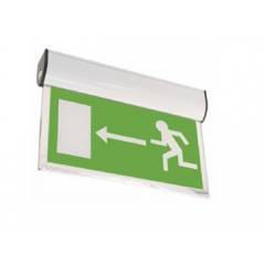 Signtech LED Fire Exit Sign Board with Battery Backup, sign012