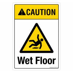 Safety Sign Store Caution: Wet Floor Sign Board, SS236-A4PC-01