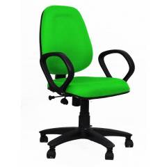 R P Enterprises Opus Medium Back Green Office Chair, Dimensions: 45x48x60 cm